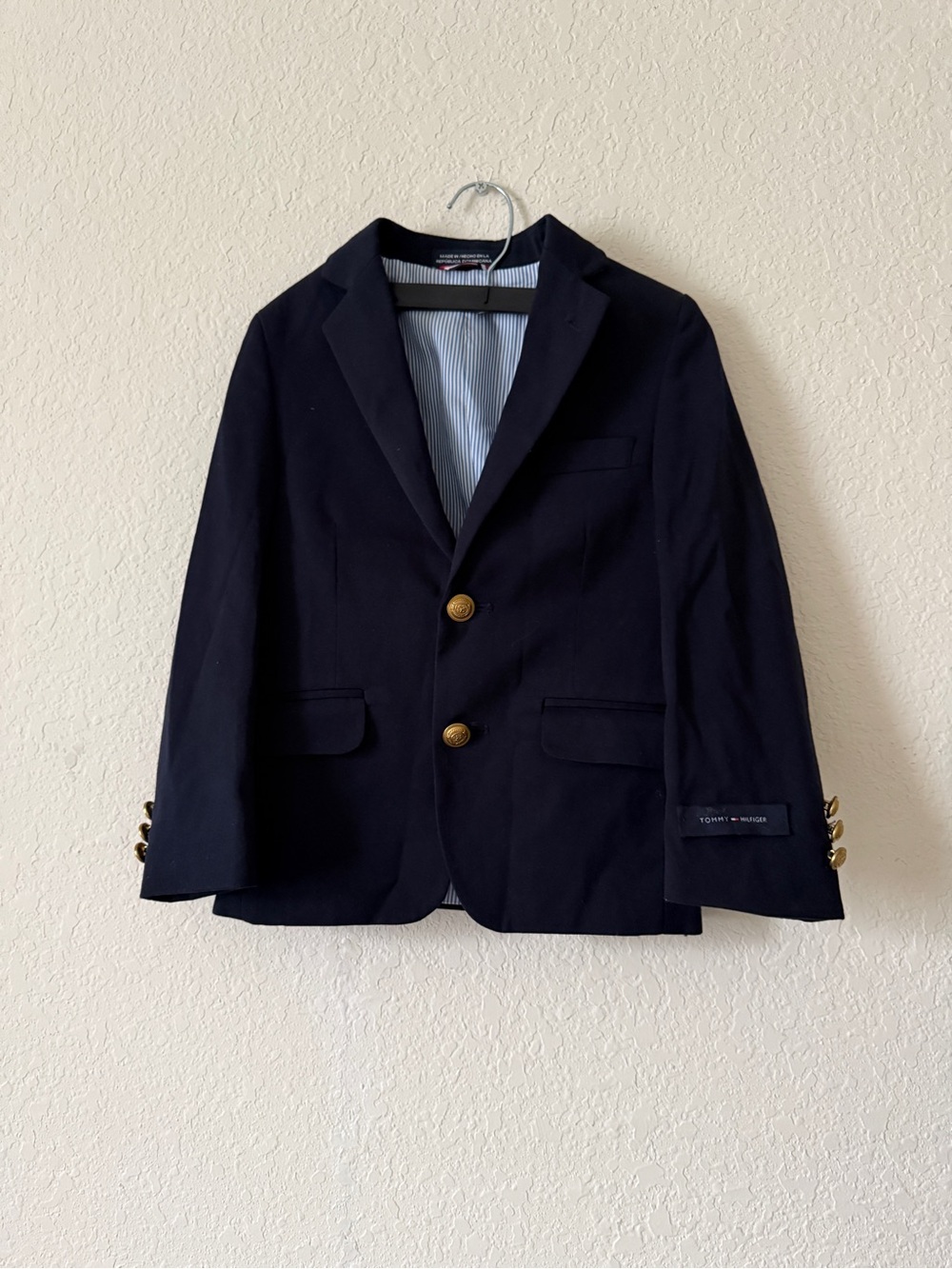 Tommy Hilfiger Navy Blazer with Gold Buttons
